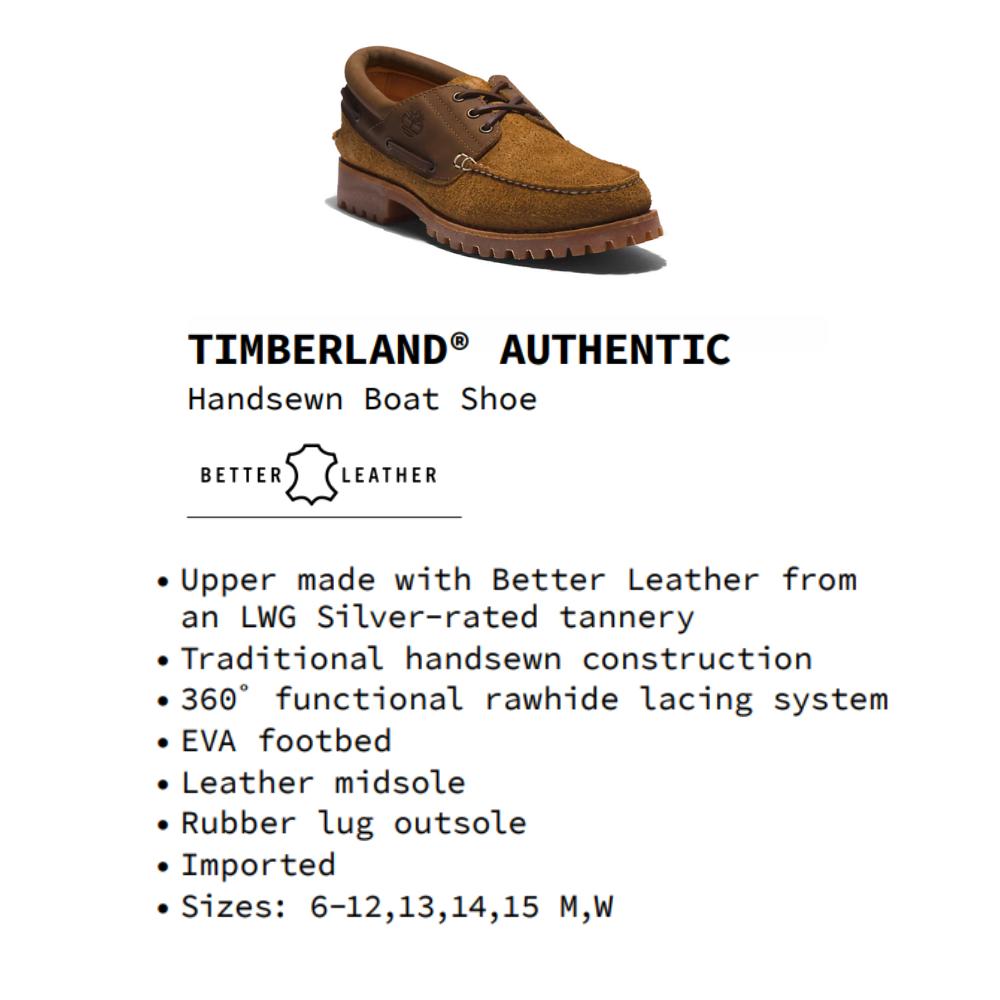 [NEW] Original Timberland Giày Mọi Nam Authentic Handsewn Boat Shoe TB0A29UF9G