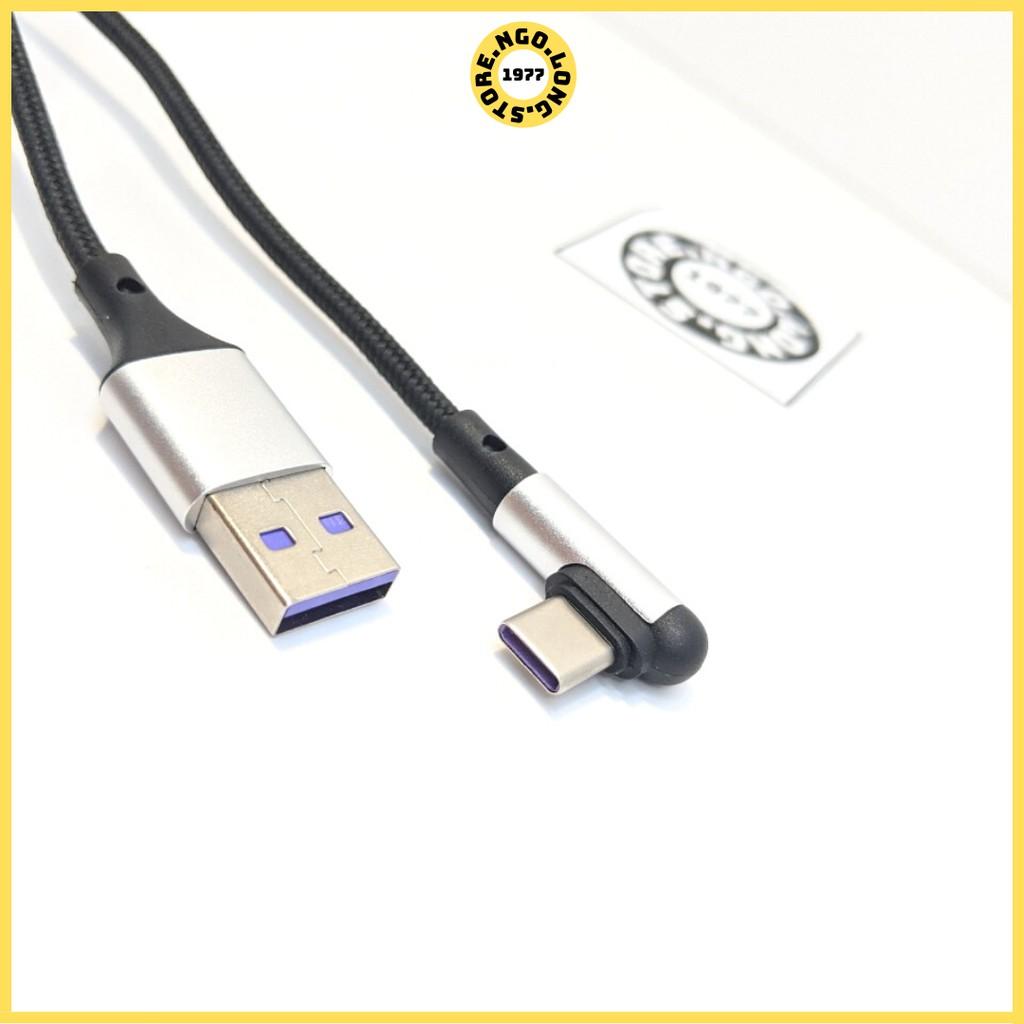 Dây Cáp Sạc Gập Đầu 1m2/ Cáp Sạc Nhanh 3A (Truyền Dữ Liệu) / Micro usb, type c, iphone, samsung