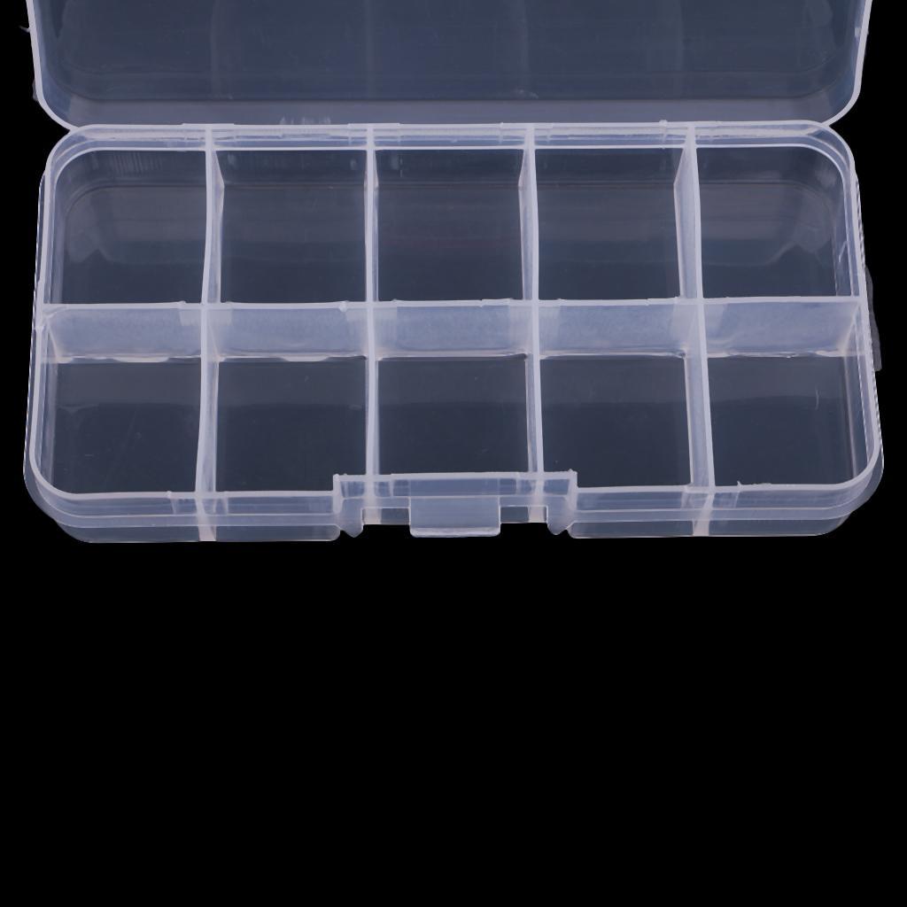 1Pc Transparent Sewing Storage Box Sewing Machine Bobbin Organizer 10 Grids