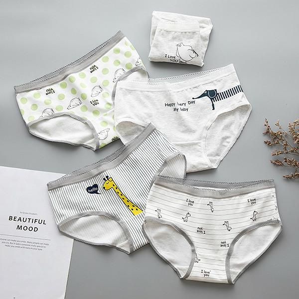 Set quần lót nữ dễ thương hình heo kute - hoạt hình - nhiều họa tiết M3
