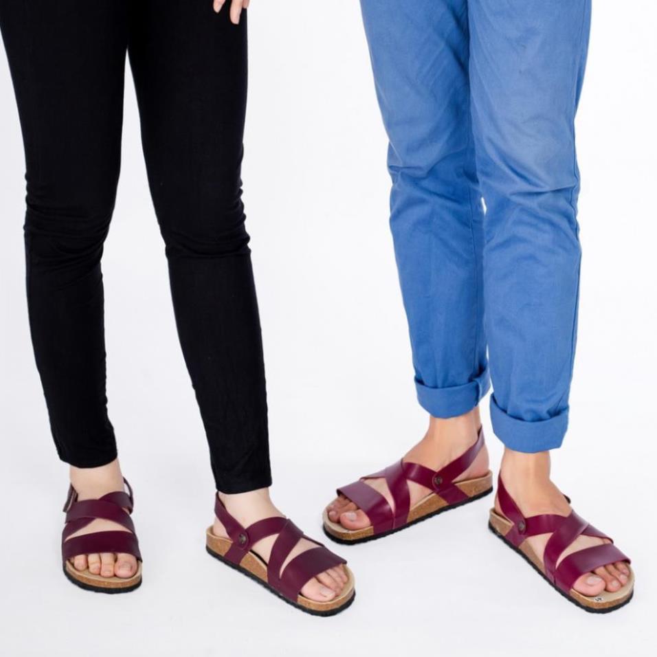 Giày sandal xỏ ngón birken đế bằng cho nam/nữ siêu êm siêu nhẹ mã BO21