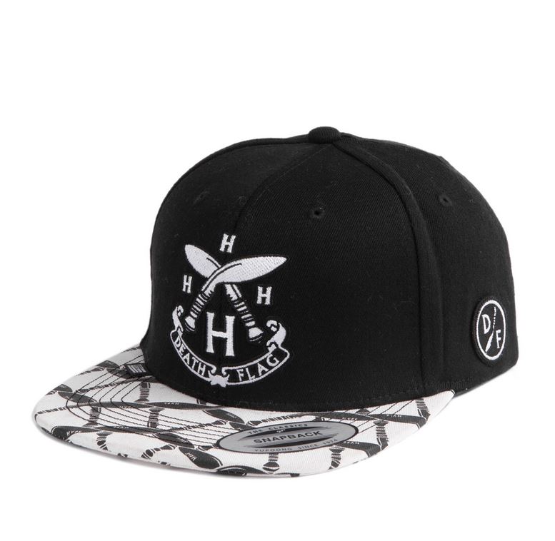 PREMI3R Mũ snapback Nón hiphop HVPE DEATH FLAG black Mũ lưỡi trai phong cách hàn quốc nón thương hiệu chính hãng