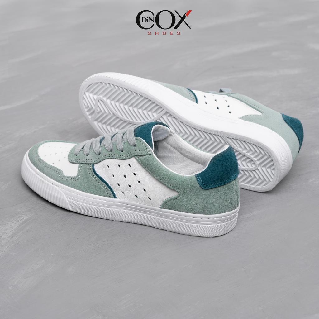 Giày Sneaker Nữ Da Bò Thật DINCOX E03 Green Sang Trọng