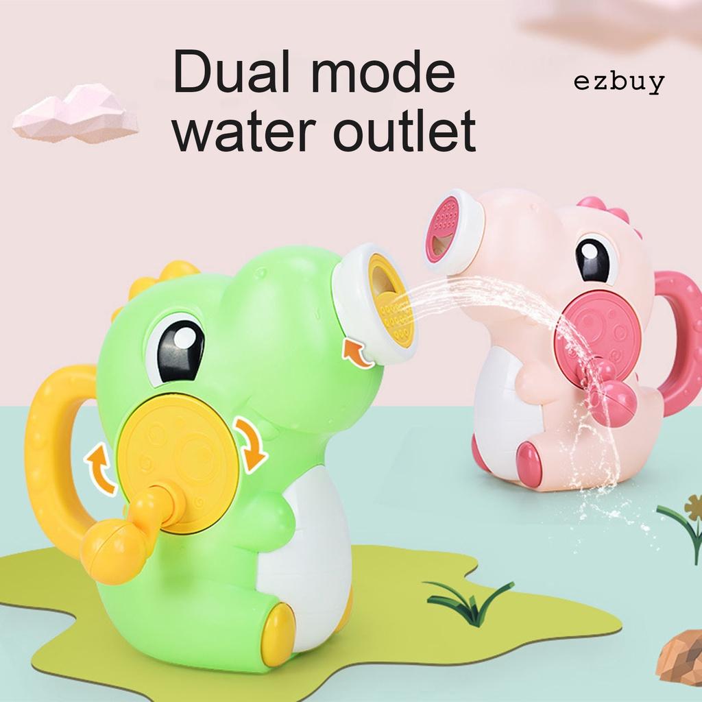 EY-Children Cute Cartoon Dinosaur Baby Shower Handheld Pumping Water Spray Toy