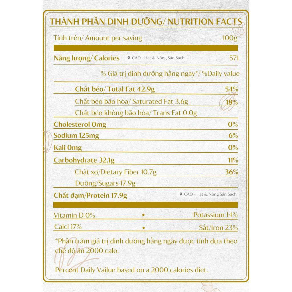 Hạt hạnh nhân rang bơ vỏ mỏng CAO Food nhập khẩu chính ngạch từ Mỹ, hạt siêu thơm giòn và dinh dưỡng