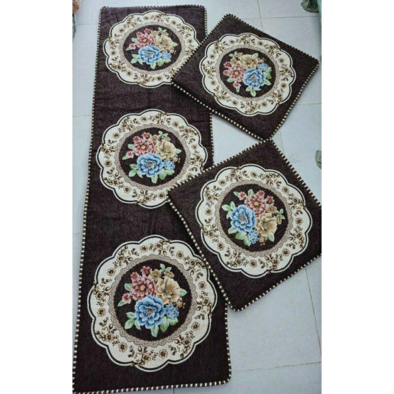 Thảm trải ghế tây âu, đệm ghế gỗ TG01