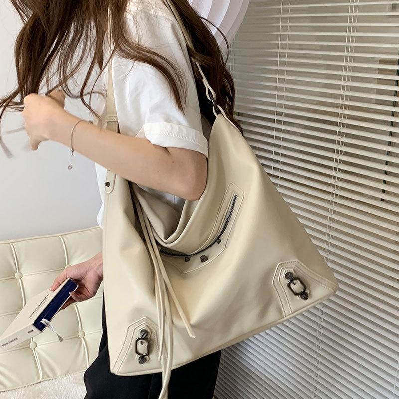 Túi Tote Đeo Chéo Đeo Vai Nhiều Ngăn Da PU Mềm Chống Nhăn Dung Tích Lớn 43x37x13cm BST Thu Đông 2022 Jess88