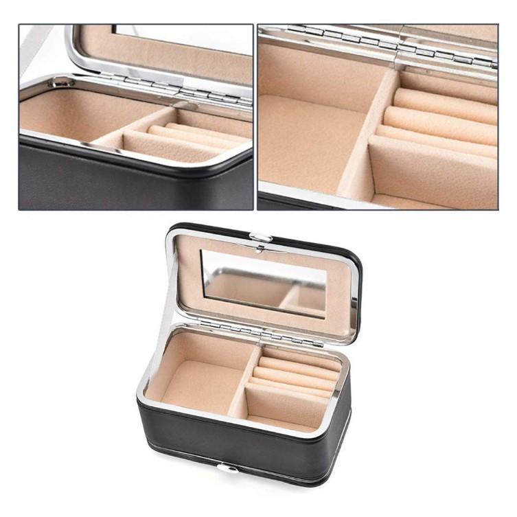 Hộp đựng trang sức đa năng có gương  - Gia dụng SG