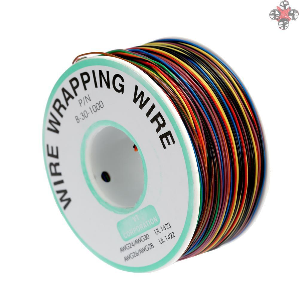 Cuộn Dây Quấn Cáp Cách Điện 8 Màu 250m 30-1000 30awg