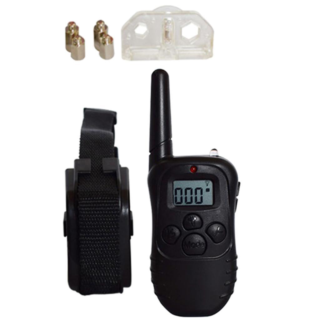 Black Waterproof 300 Meter Pet Dog Training Anti- Rechargeable Remote