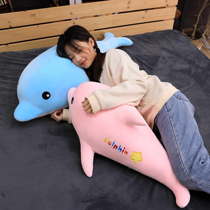 Cá Heo nhồi bông cao cấp - Dolphin - Gấu bông cá heo kích cỡ 50cm