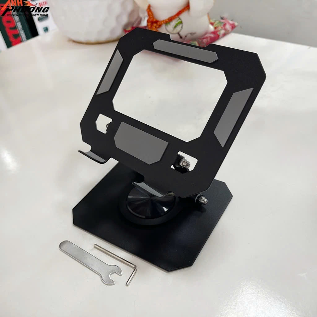 Giá Đỡ Máy Tính Bảng, Điện Thoại L08 Xoay 360 Độ Gấp Gọn Đế Tản Nhiệt Kim Loại