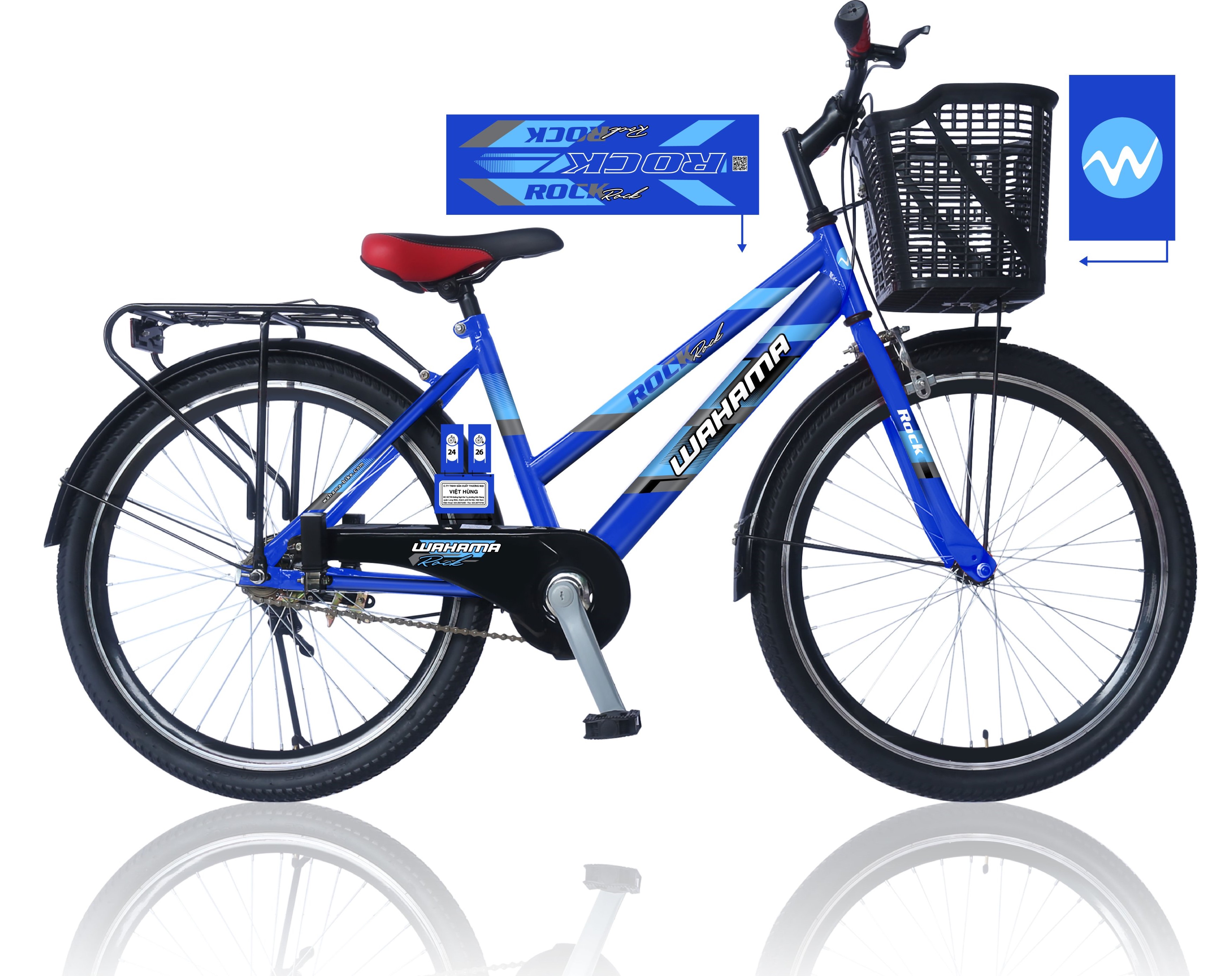 Xe đạp thông dụng Wahama CAODH 24/26 inch