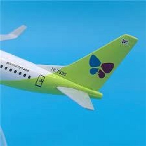 Máy bay mô hình tĩnh Jinair.com B737 16cm