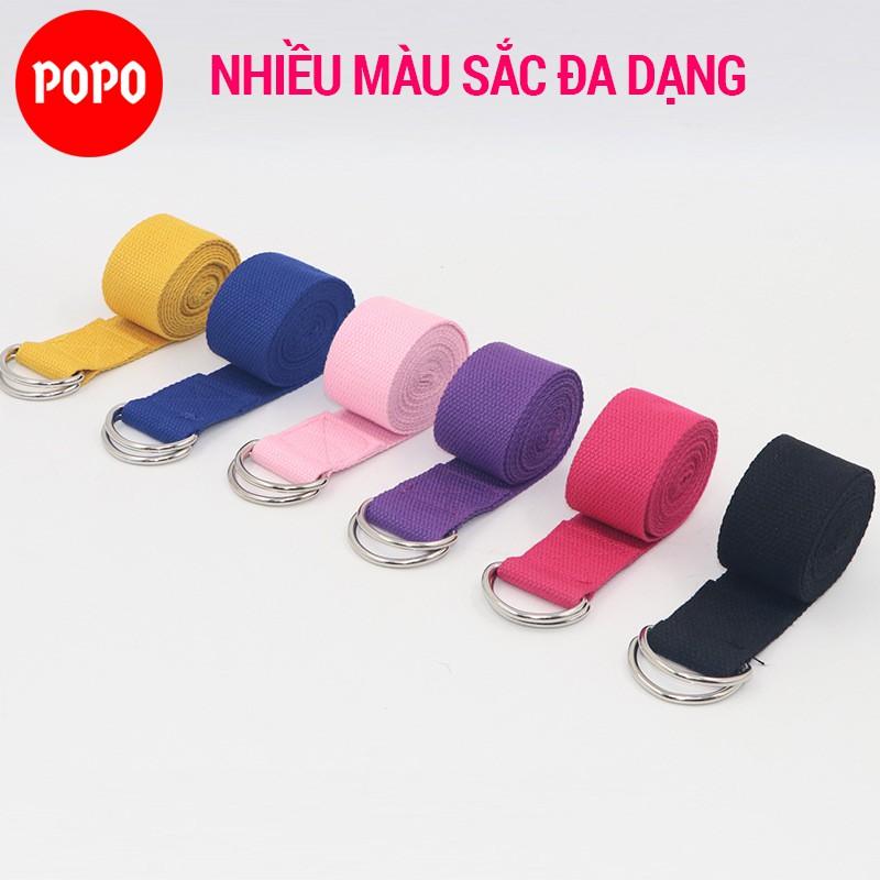 Dây tập yoga cotton dài 1,8m POPO YGT11 đa năng tập cơ tay, chân, lưng