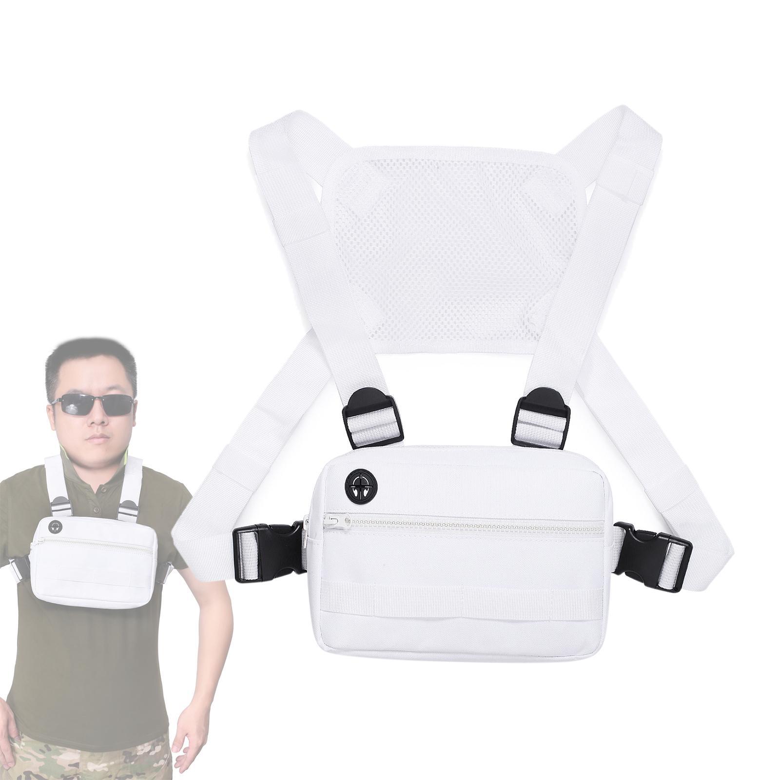 Men Chest Rig Outdoor Harness Bag Hiking Pouch Shoulder