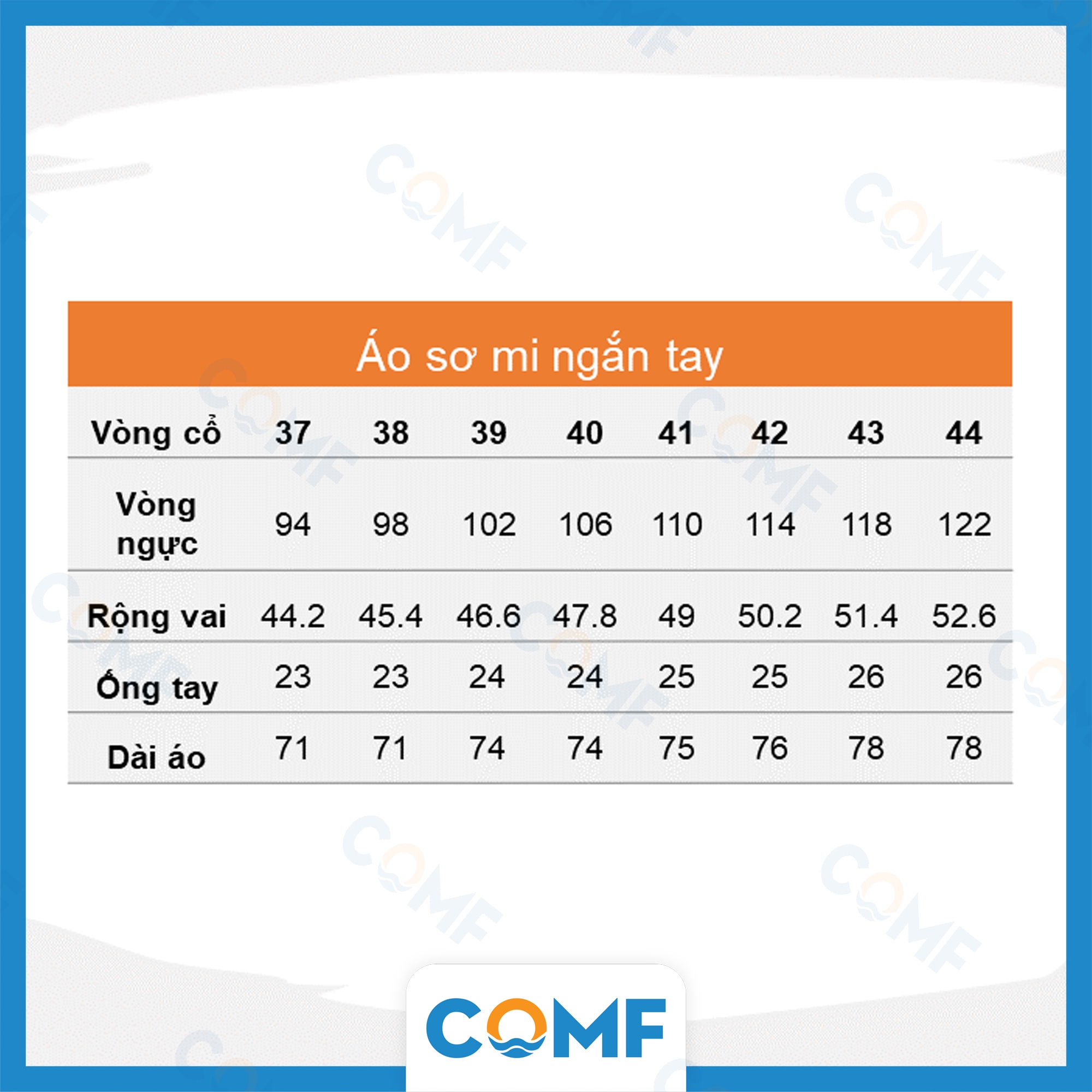 Áo sơ mi Nam COMF cotton tay ngắn phong cách Hàn Quốc, kiểu dáng slim fit, màu trắng