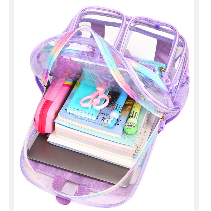 Ba lô trong suốt Ba lô PVC chống thấm nước dành cho cả nam và nữ-HS1324