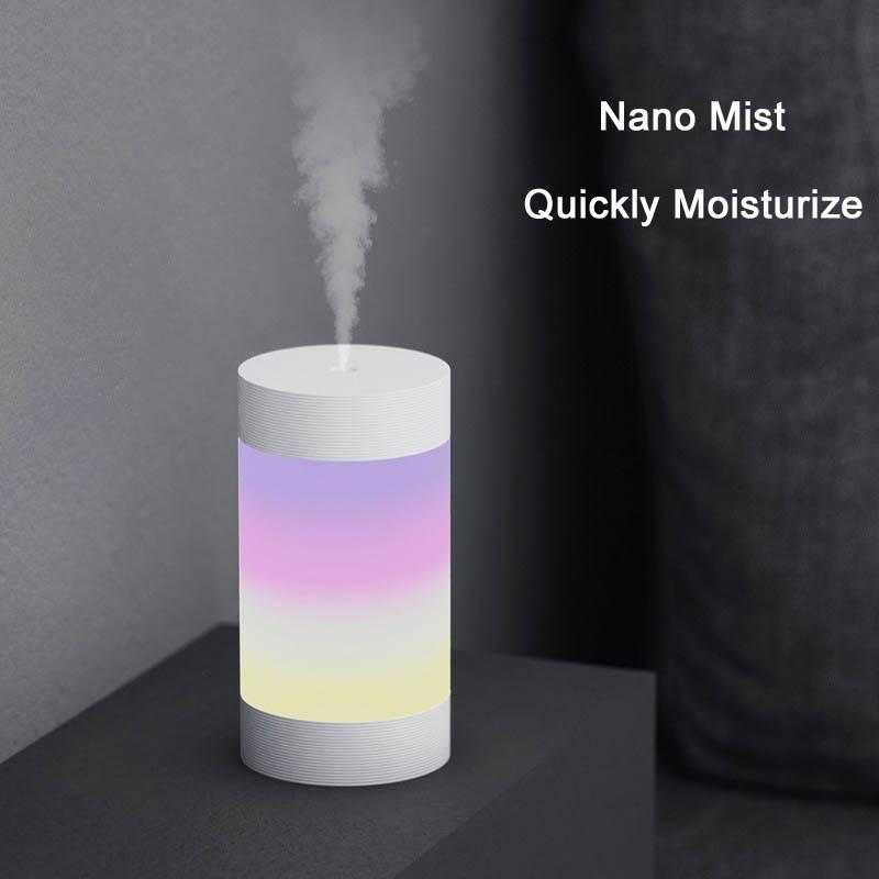 Máy Phun Sương Tạo Độ Ẩm 300ML Siêu Âm Thanh USB Tinh Máy Khuếch Tán Tinh Dầu Màu Sắc Lãng Mạn Đèn Ngủ Phun Sương Tạo Humidificador Di Động