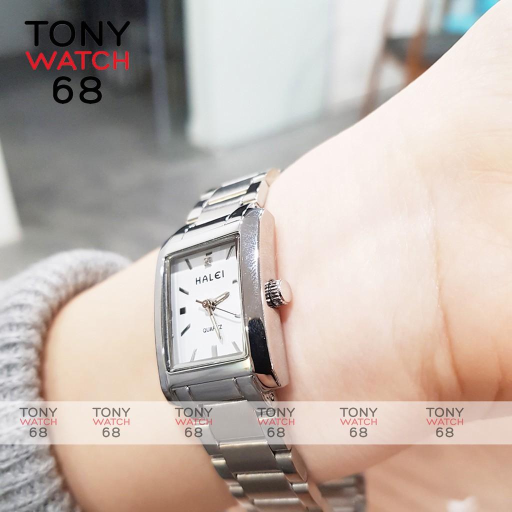 Đồng hồ nữ Halei dây kim loại chống nước chính hãng Tony Watch 68