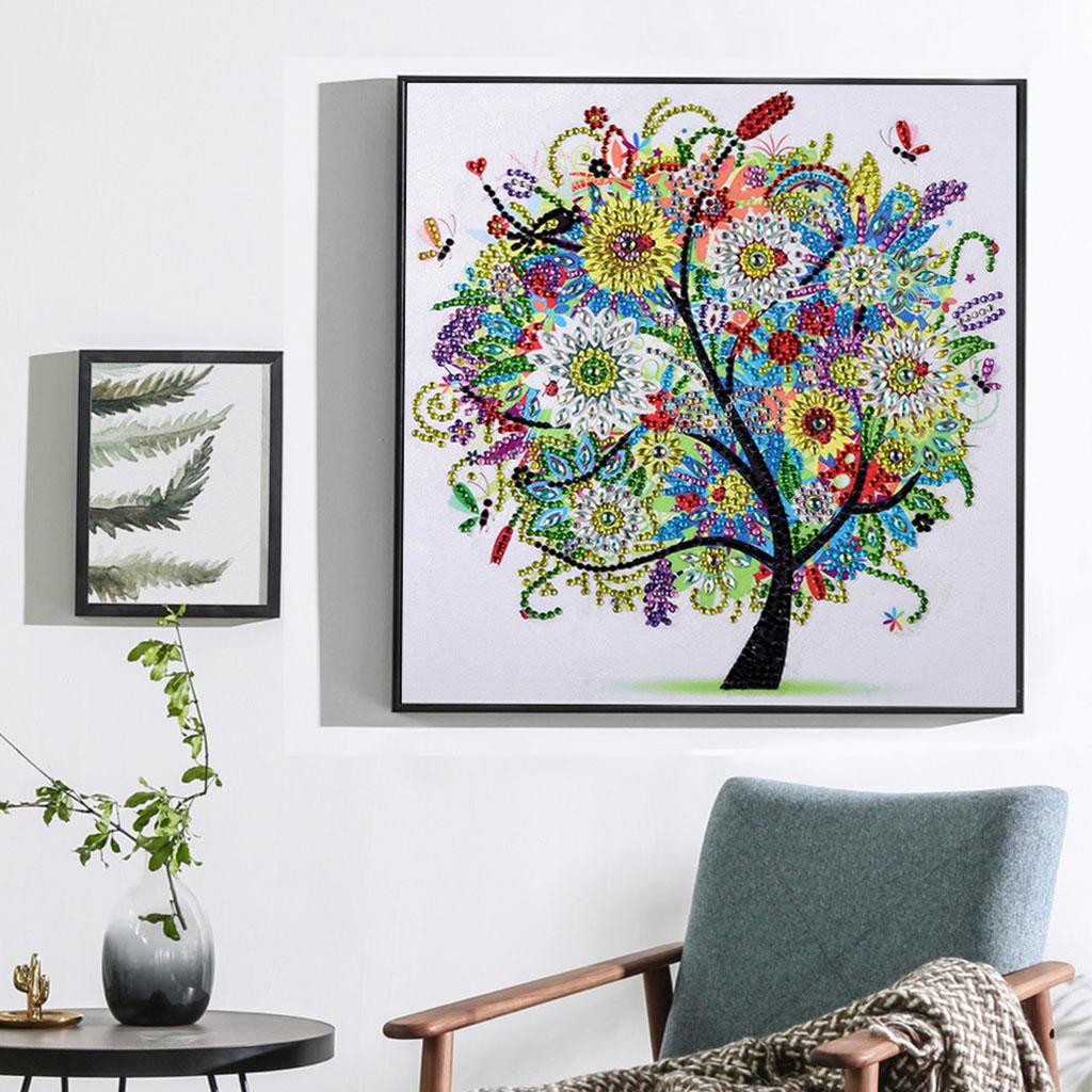 2Set 12" Special Shaped 5D DIY Diamond Painting Cross Stitch Arts Crafts Decor