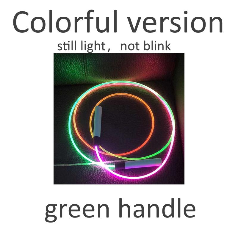 Cáp Quang Dạ Quang 2.8M 4.5Mm LED Ban Đêm Nhẹ Người Lớn Trẻ Em Trẻ Em Nhảy Dây Nhảy Có Thể Điều Chỉnh