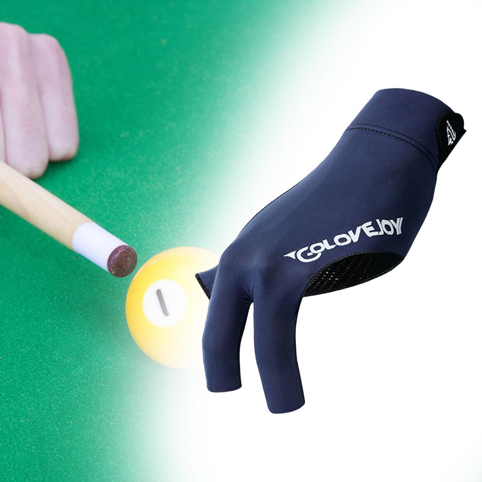 Open 3 Fingers Glove Billiards Gloves Left Hand Playing Mitts Snooker Gloves