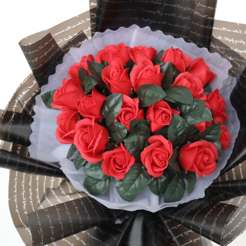 Bó 20 bông hoa hồng sáp đỏ
