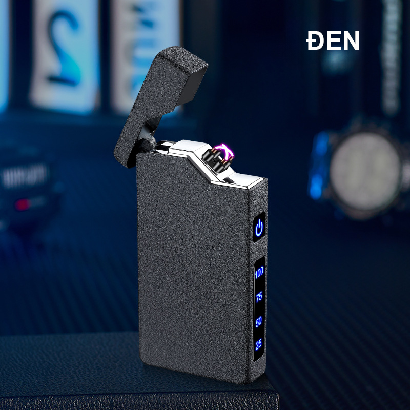 Bật Lửa Điện Tia Plasmas Vân Nhám Cao Cấp - Sạc Điện