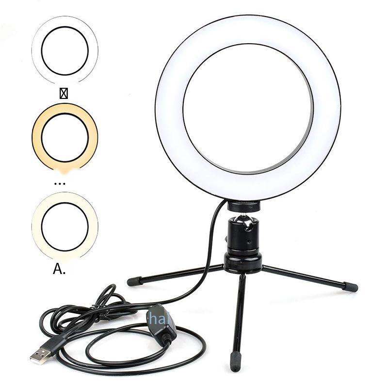 Ưu Đãi Đặc Biệt 16 Cm Vòng Đèn USB Nhỏ Máy Tính Để Bàn Di Động Selfie Làm Đẹp Đèn Mỏ Neo Lấp Đầy Ánh Sáng