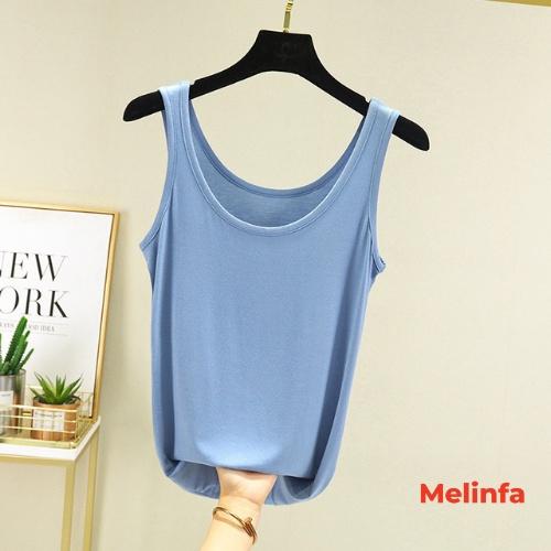 Áo hai dây ba lỗ nữ ngắn tay chất vải Modal mềm mại tự nhiên mát lạnh mặc mùa hè mã VAA0290
