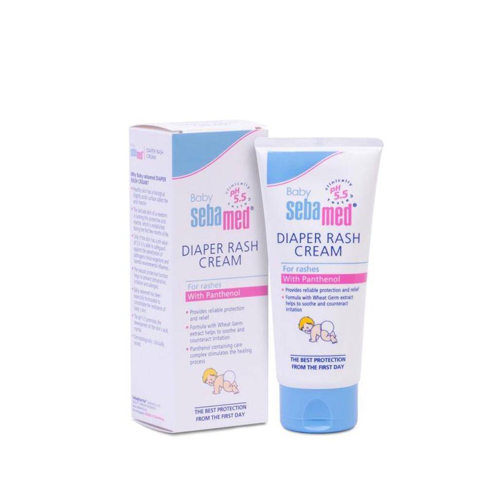 Kem ngăn ngừa hăm tã cho bé Baby Sebamed Diaper Rash Cream pH5.5 tuýp 50ml