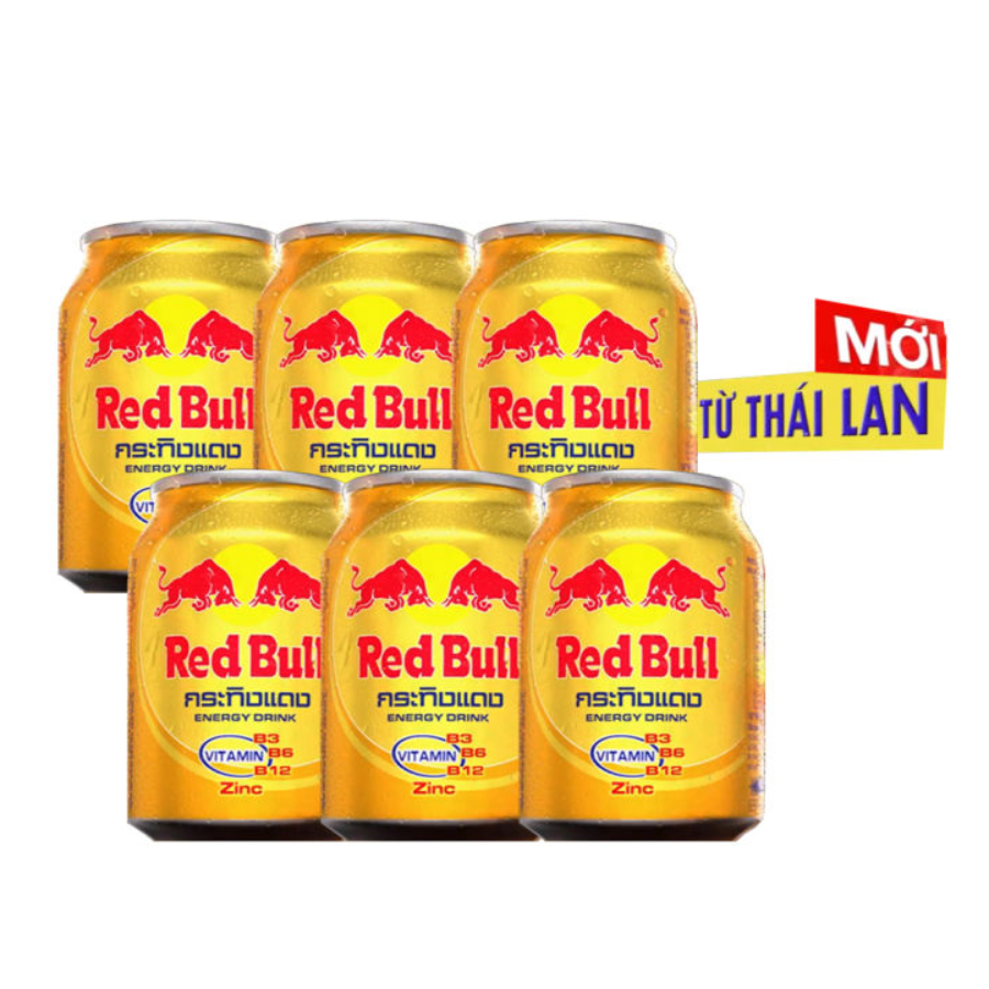 Thùng 24 lon nước tăng lực RedBull Thái Kẽm 250ml