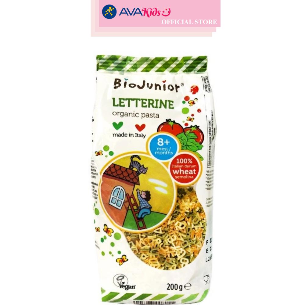 Mì ăn dặm hữu cơ (cho bé từ 8 tháng) hình chữ Bio Junior gói 200g