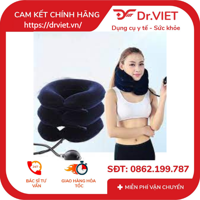 Đai hơi cổ Lucass NC-9 chính hãng hỗ trợ đau mỏi thoát vị cổ-Giúp giảm bớt áp lực của xương sống, đĩa đệm, dây thần kinh