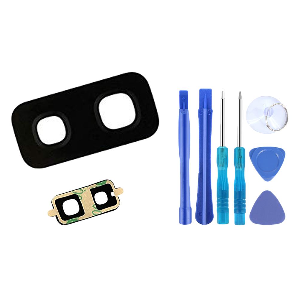 Back Rear Camera Flash Lens Glass Cover For S9 Plus With Tools