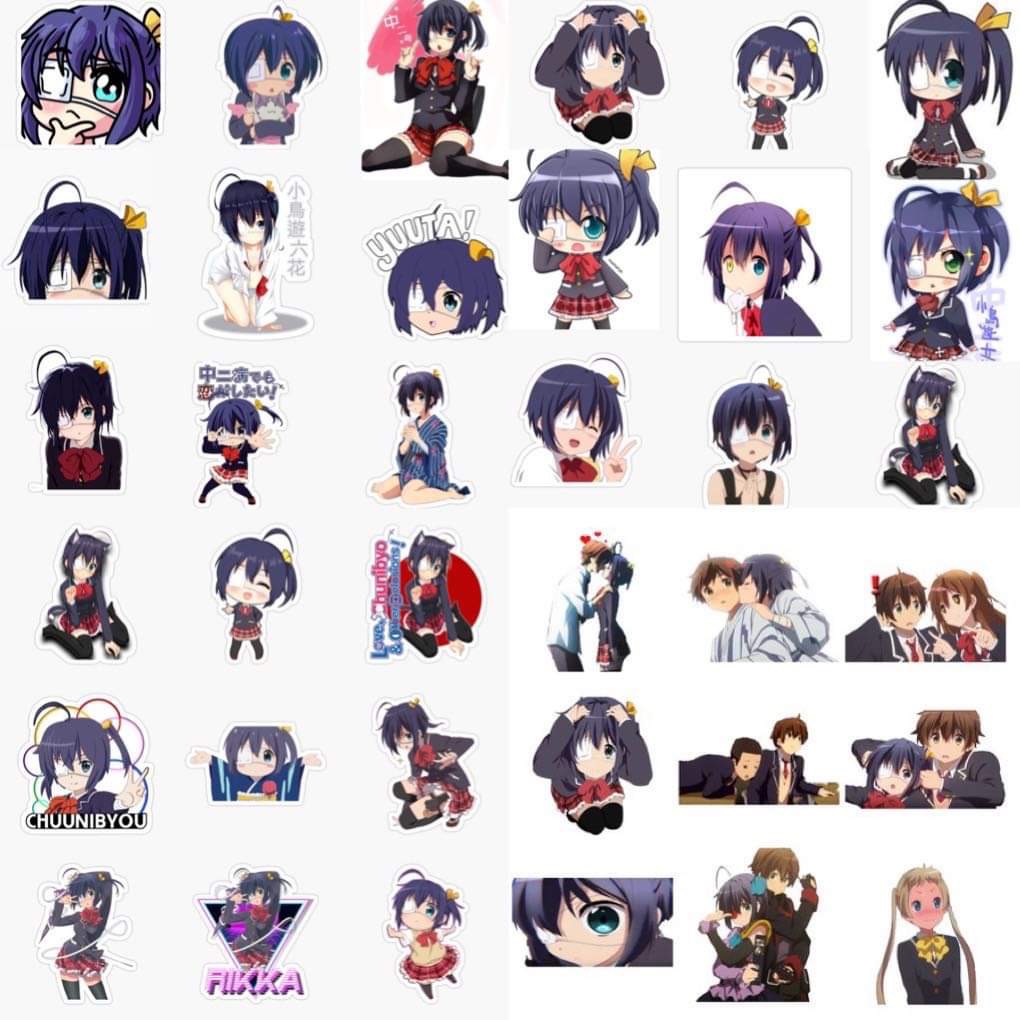 Set 60 Sticker Chuunibyou