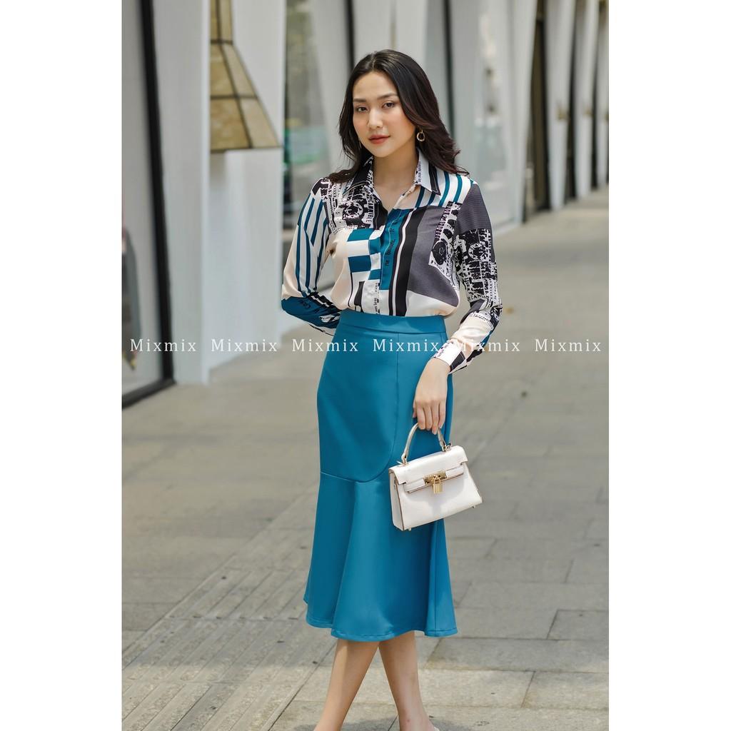 Chân váy đuôi cá công sở - MIXMIX - Hàng thiết kế - hình thật shop chụp