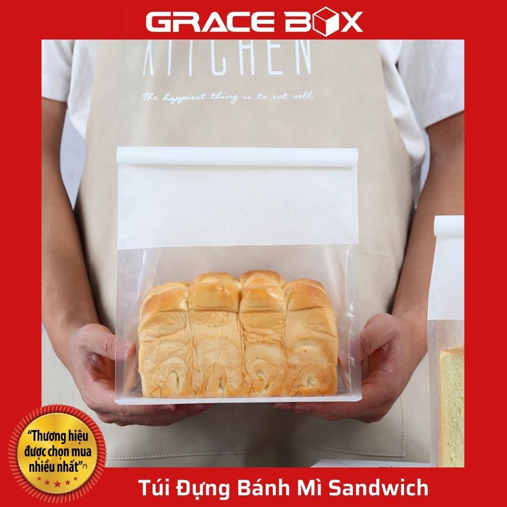 Xấp 10 Túi Đựng Bánh Mì Sandwich, Bánh Ngọt Loại Trơn - Hàng Nhập Khẩu