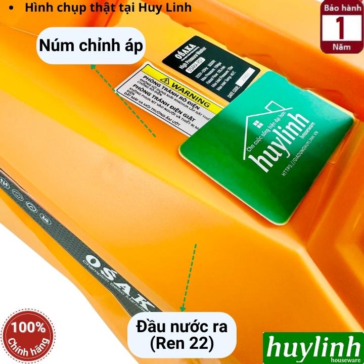 Máy xịt rửa xe chỉnh áp Osaka RS7 - 3000W - Motor cảm ứng từ lõi đồng 100% - Tặng béc máy lạnh, điều hoà