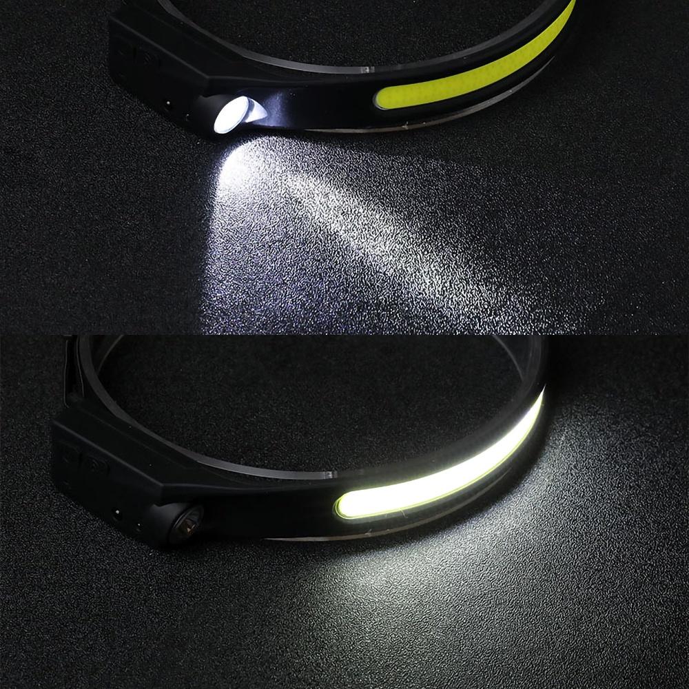 Đèn LED COB Với Pin Tích Hợp Đèn Pin Đèn Pin Sạc đầu USB 5 Chế độ Chiếu Sáng Đèn đầu