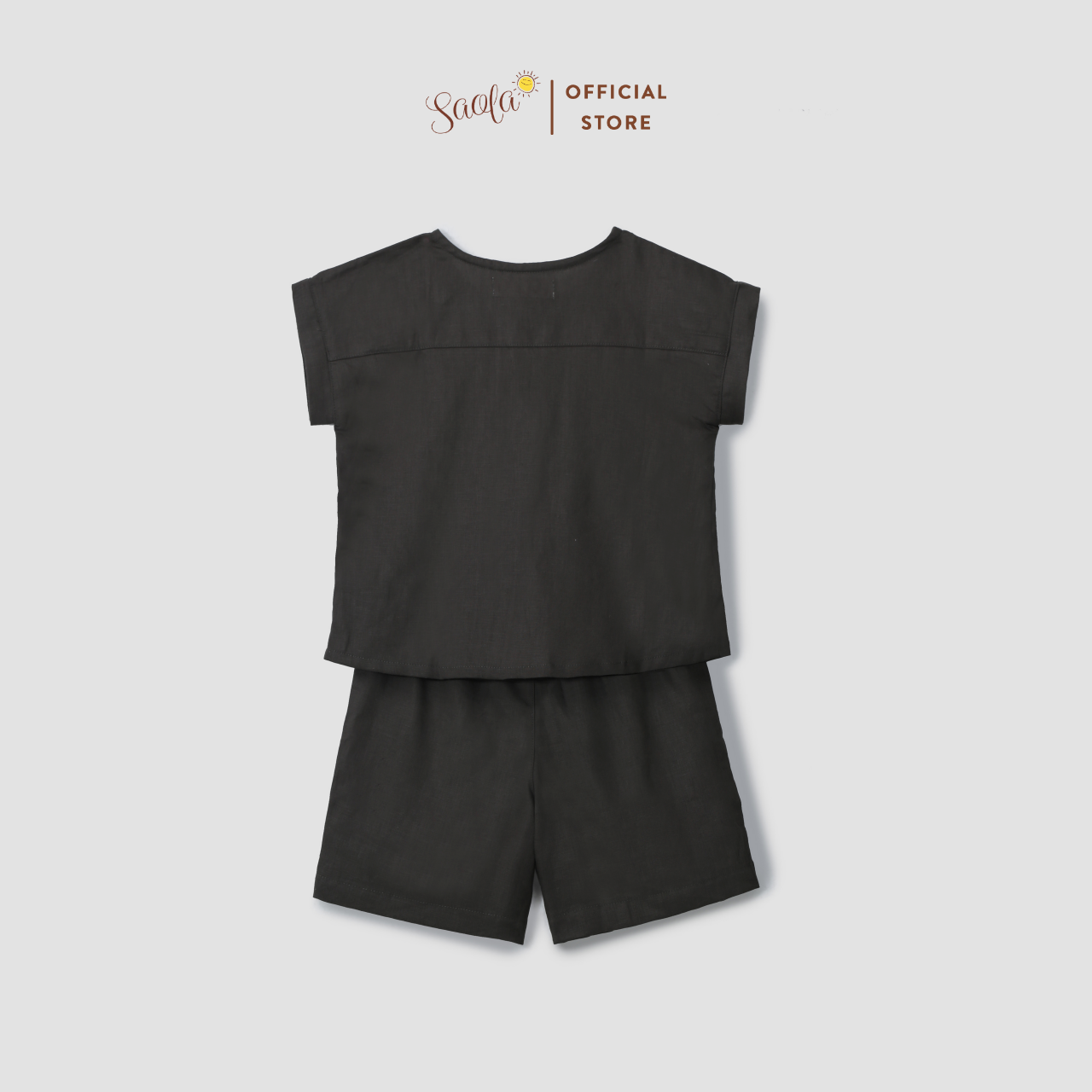 Bộ Áo Quần Linen Thoáng Mát Cho Bé Trai / Bé Gái - PULPO SET - SEL011 - SAOLA KIDS CLOTHING