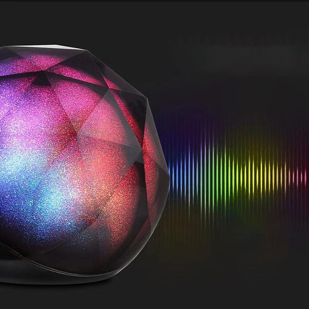 Bluetooth Speaker Wireless LED Colorful Light Crystal Ball for Home TF Card