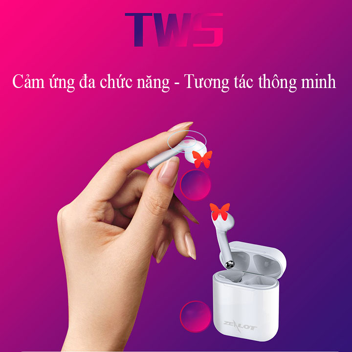 Tai nghe bluetooth không dây thể thao Zealot H20 hàng chính hãng dành cho cả nam và nữ