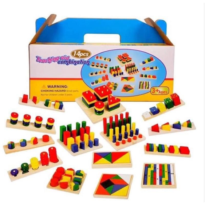 ️Combo 14ps và 9ps giáo cụ montessori