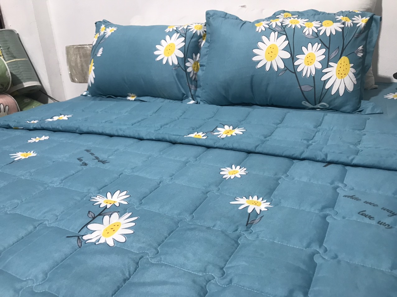 Bộ Chăn Ga Gối Hè Thu 5 Món Mã CH205