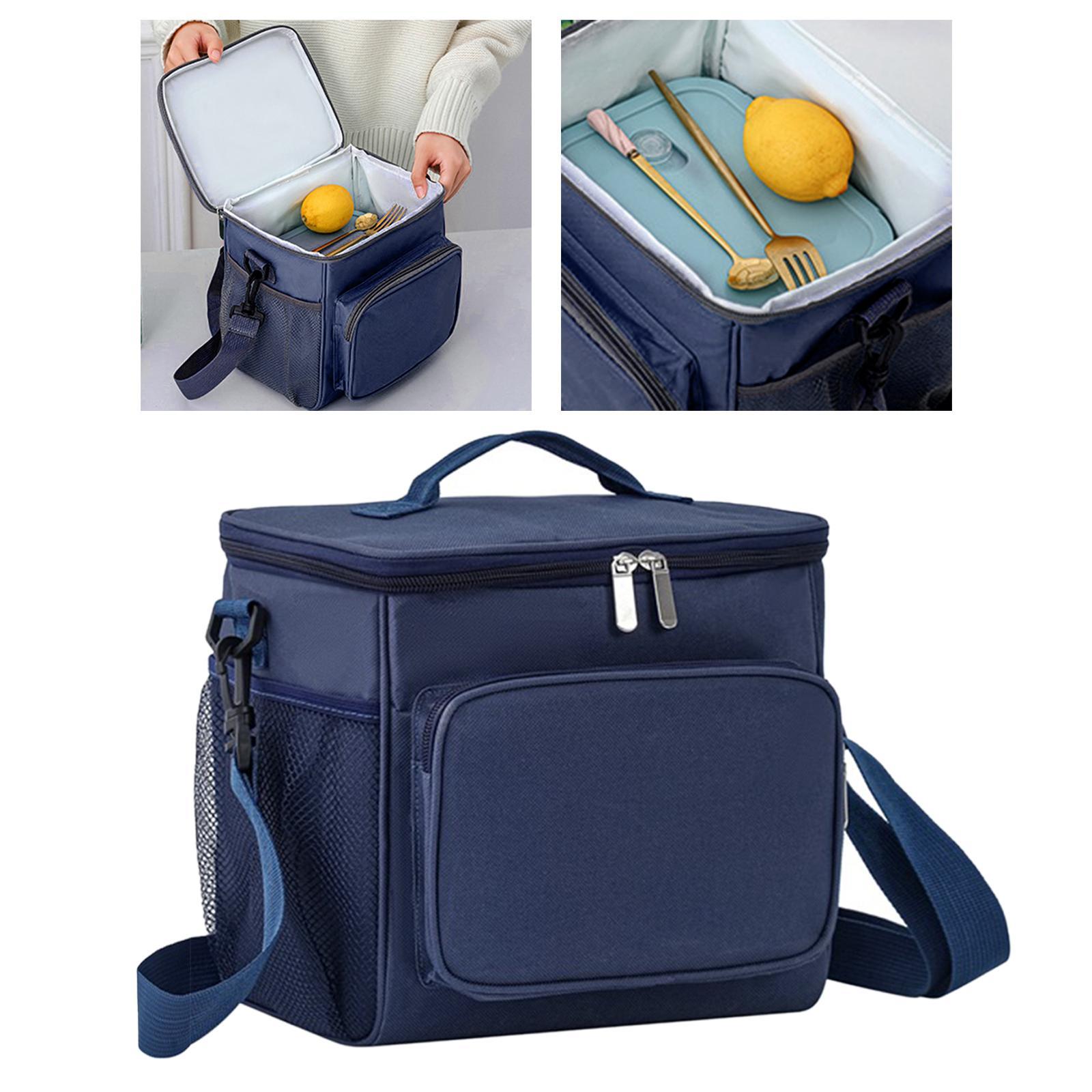 Insulated Lunch Bag Lunch Boxes Thermal Lunch Container with Adjustable Shoulder Strap for Work Beach