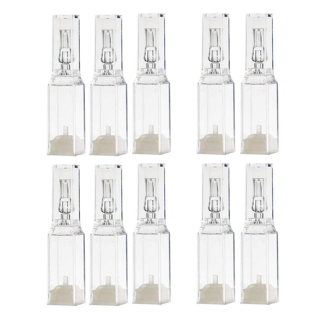 10 Pieces Transparent Disposable Sample Empty Plastic Perfume Essential Oil Cosmetic Makeup Liquid Bottles Container Vials 5ml 10ml
