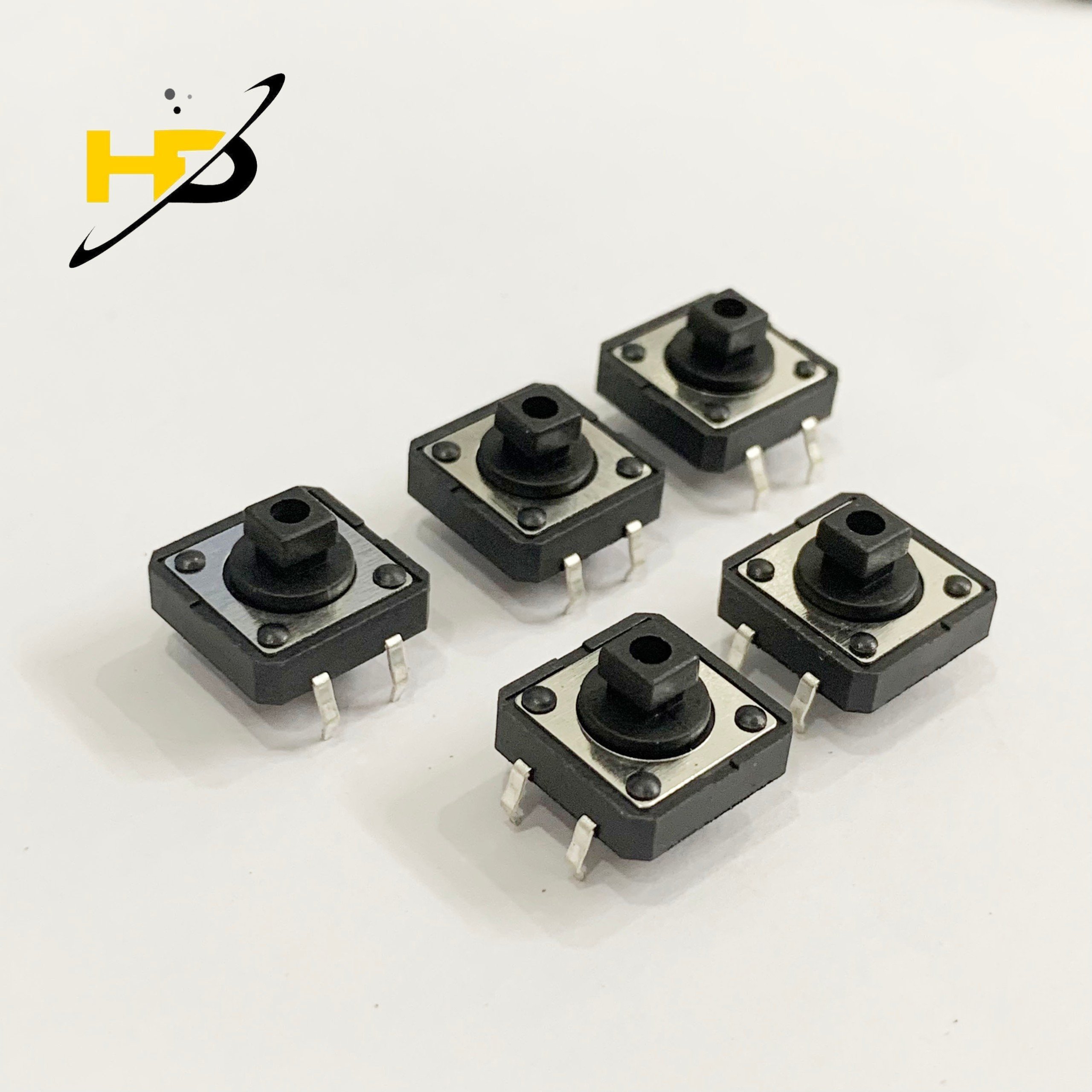 Combo 10 Chiếc Nút Nhấn 4 Chân Kích Thước 12x12x7.3mm , Nút Điều Khiển Màu Đen