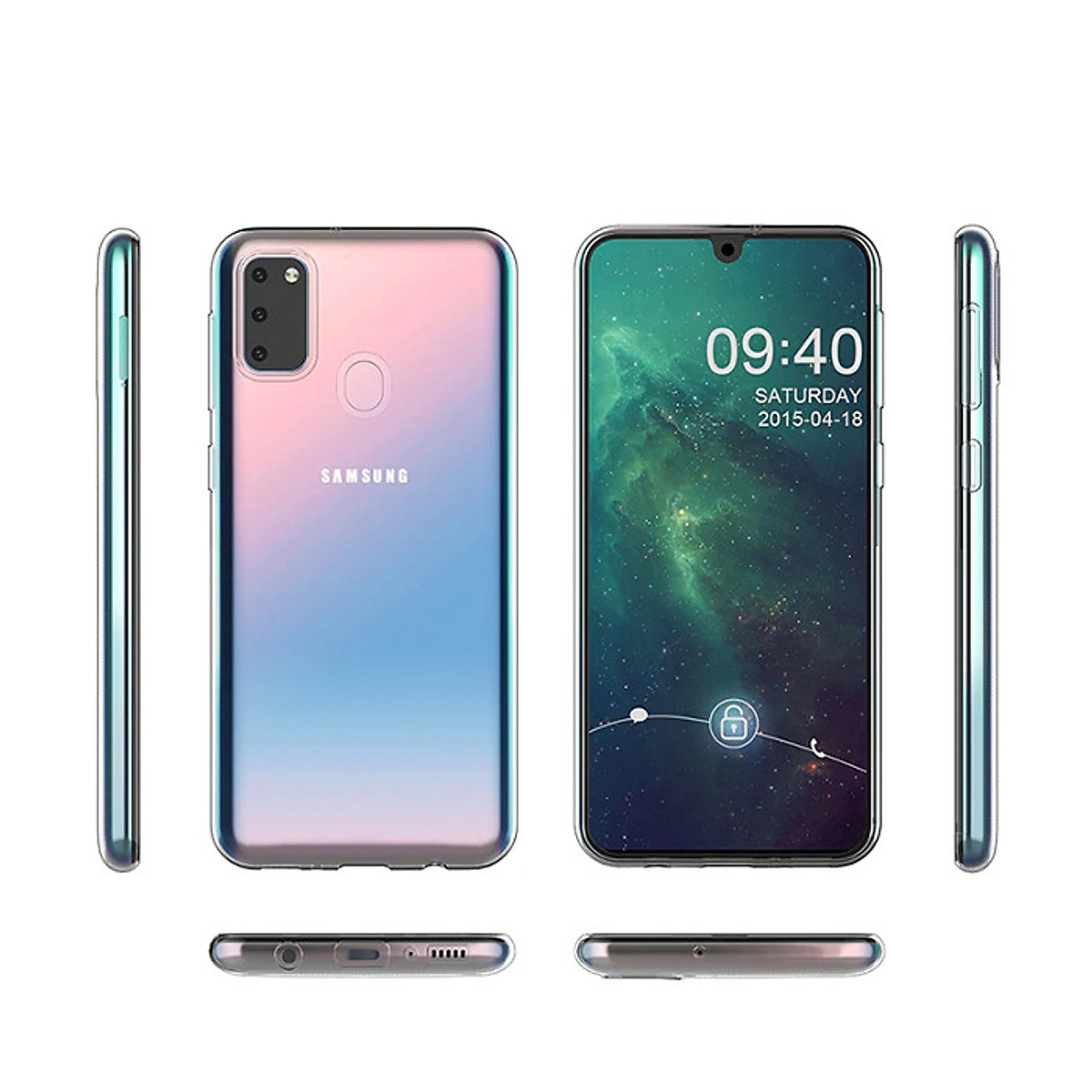 Ốp lưng cho SamSung Galaxy M21 silicon dẻo trong suốt loại A+ siêu mỏng 0.5 mm